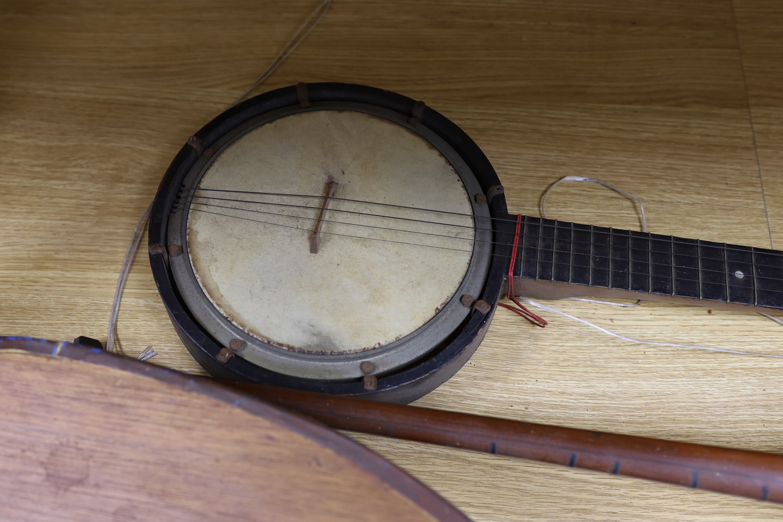 Three various stringed instruments - attention needed